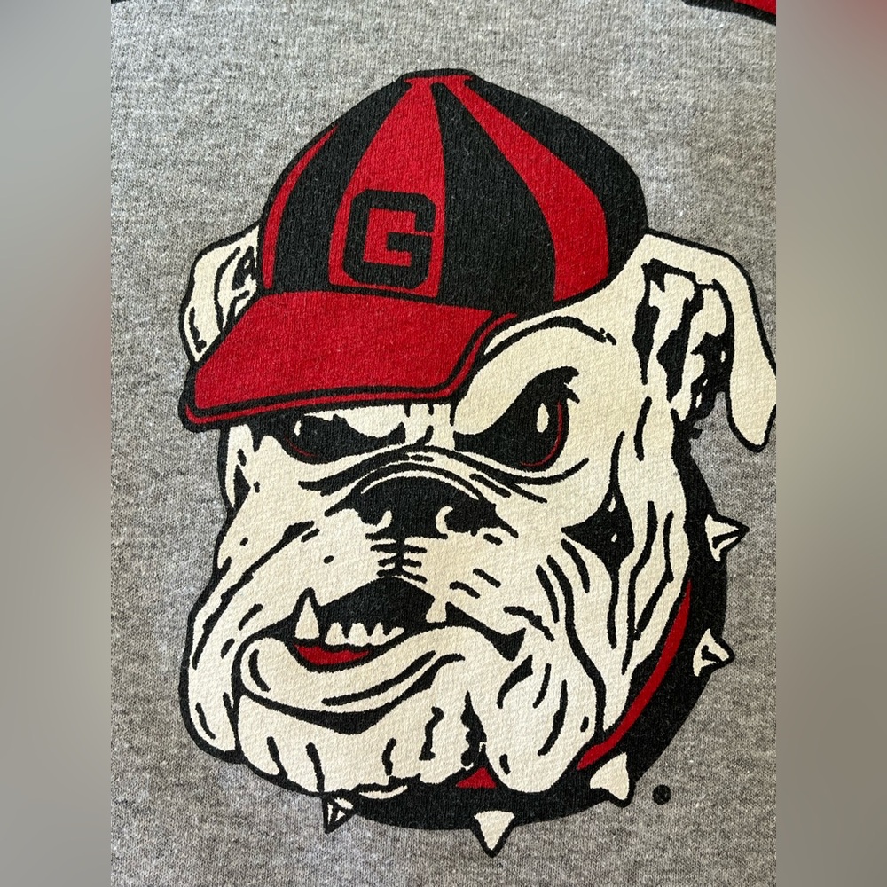 Champion Authentic Athleticwear Gray Georgia Bulldog SweatShirt Size Large - Picture 10 of 11